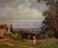 Pissarro, Camille - Landscape near Louveciennes